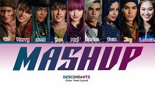 Descendants - Mashup It's Going Down / Night Falls (Color Coled Lyrics)