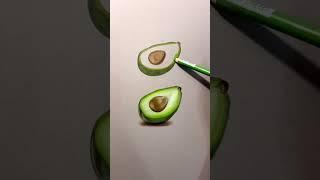 How to draw an avocado  | Satisfying Créative Art That At Another Level Part 282