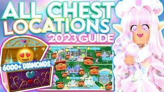 EVERY CHEST IN 2023 ROYALE HIGH! 6000+ DIAMONDS & ACCESSORIES! ROBLOX Chest Locations & Easy Guide