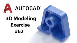 AutoCAD 3D Modeling - Exercise #62 - Basic to Advance in Hindi