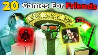 20 ROBLOX Games that You MUST Play with Friends!