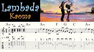 LAMBADA | KAOMA | Melody, Chords & Rhythm | TAB & Sheet music | Guitar Tutorial