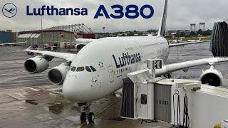  Boston to Munich   Lufthansa  Airbus A380 !  [FULL FLIGHT REPORT]