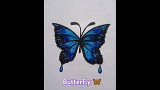 #Butterfly  How draw a butterfly ️#video #drawing #video #shortsvideo