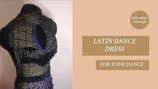 Black Latin dance dress