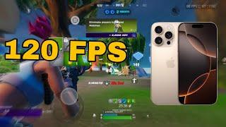 iPhone 16 Pro 120 Fps Fortnite Mobile Gameplay *Almost Reached Champion Rank In Reload Mode*