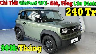 Chi Tiết Vinfast VF3 Tháng 8, Bỏ 900k Trến Tháng Vận Hành Quá Rẻ| Lăn bánh Vinfast VF3  | Topcarvn