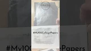 Making an aluminum-foil magazine-image transfer on tissue paper colorfast #My100CollagePapers Day 85
