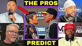 Boxing Pros PREDICTIONS For Manny Pacquiao VS Mario Barrios Fight