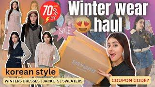 savana winter wear haul | winter dresses, jackets, sweater | savana sale haul upto 70% OFF #winter