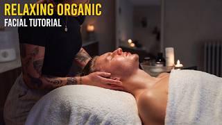 Men's Relaxing Facial Using Only Natural Organic Ingredients