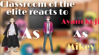 classroom of the elite reacts to ayanokoji as mikey (3/4) Check Description