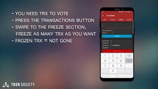 How to create a wallet and vote for SR - Tron Wallet for Android