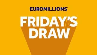 The National Lottery EuroMillions draw results from Friday 13 December 2024