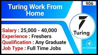 Turing Work From Home | Remote Jobs | Part Time Jobs | Business Analyst Jobs