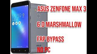 FRP REMOVE | Asus Zenfone 3 Max (X008DC) 6.0 Marshmallow Google Account Bypass