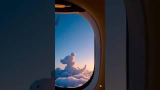 Adorable Puppy Cloud Spotted from an Airplane! #shorts #puppy #animals