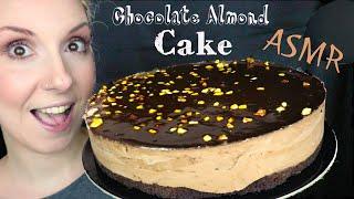 CHOCOLATE - ALMOND MOUSSE CAKE  | ASMR Mukbang | Real Eating Sounds