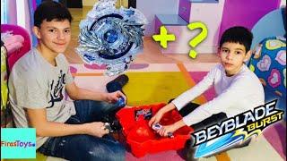 10 волчков Бейблейд против ЛУИНОРА!  BeyBlade Burst крутая игра для мальчиков