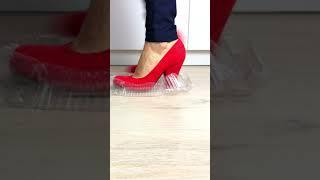 EXPERIMENT Crushing Crunchy & Soft things with High Heels Smashing squishy toys asmr #Shorts​​​​​​​