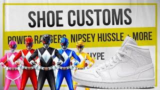 ️ Custom Shoes: Power Rangers, Nipsey Hussle Tribute , A freestyle + BONUS Gradient Painting