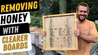 Clearing Honey From A Beehive With Clearer / Escape Boards