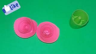 paper simple rose flower idea..Tanu,s creation #viral #paperidea