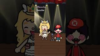 THEN AND NOW PRINCESS PEACH! Mario is inlove #tocaboca #tocalifeworld #avatarworld #gaming #shorts