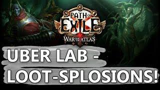 PoE Uber Lab Farming - Treasure Chest Loot-Splosions & Enchants!