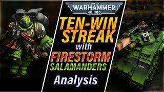 10-match WIN STREAK w/ Firestorm Salamanders - LIST ANALYSIS AND DISCUSSION