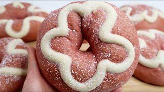 Strawberry Cream Cheese Europe Soft Bread 莓多多草莓乳酪软欧 Super Soft, Chewy, Sweet Sour Tasty| Easy Recipe