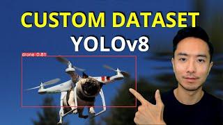 YOLOv8 Custom Dataset Training and Object Detection Using Trained Model (Drone Detection)