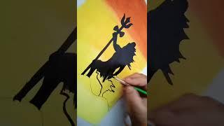 om shiv #art and craft with #vanshika