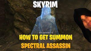 Skyrim SE - How to get the Summon Spectral Assassin power | Enderbot Cyborg