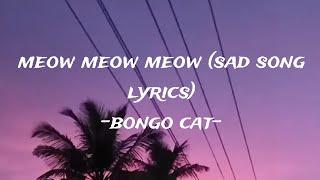 Meow meow meow meow sad song (Lyric video)