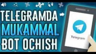 TELEGRAMDA MANY BOT ORQALI MENYULI BOT OCHISH