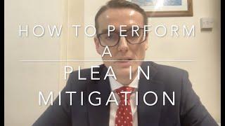 How to structure a plea in mitigation