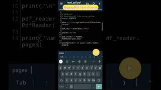 How to read pdf file in python | Python Coding Status #python