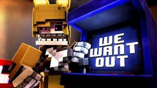 -"WE WANT OUT"-Song by DAGames [FNAF/MINECRAFT COLLAB] (полный перевод на русском)