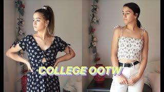 COLLEGE OOTW #32 - Spring Outfits | Pardy Twins