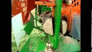 Ryetec CCA700, firewood processing station with log saw, splitter and elevator combination