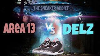 Dj Delz VS Area13 SNKRS Battle (The Sneaker Addict) Amazing Shoe Collections