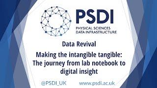 Data Revival - Making the intangible tangible: The journey from lab notebook to digital insight