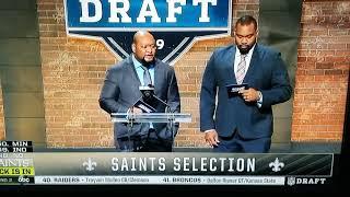The saints draft Erik McCoy at #48