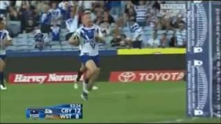 Josh Morris against Wests Tigers