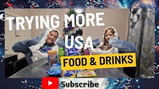 British kids trying more USA food and drinks  #britstryamericanfood