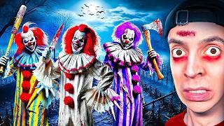 DREI HORROR CLOWNS greifen mich an...  (gefährlich)