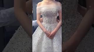 Most beautiful and elegant wedding dress #fashion #fashionforward #gownglamour #dress #style