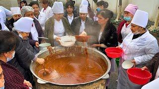 LEGENDARY Uzbek National NISHOLDA, HOLVA, SUMALAK! Sweets from the 15th CENTURY