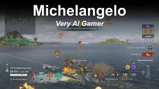 Michelangelo - Very AI Gamer - World of Warships Legends - Stream Highlight